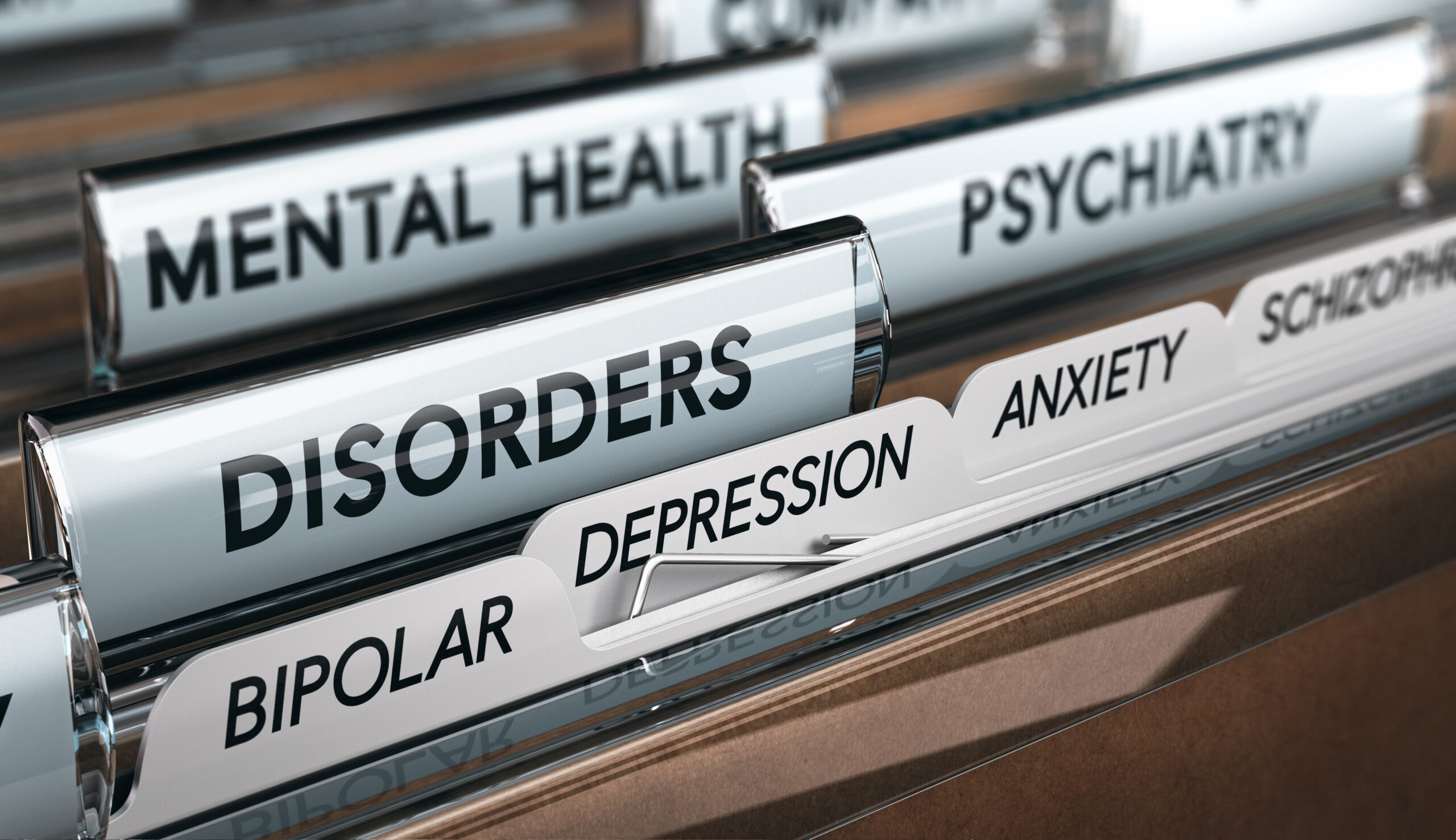 A list of various mental health conditions